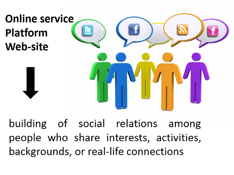 building of social relations among people who share interests, activities, backgrounds, or real-life connections